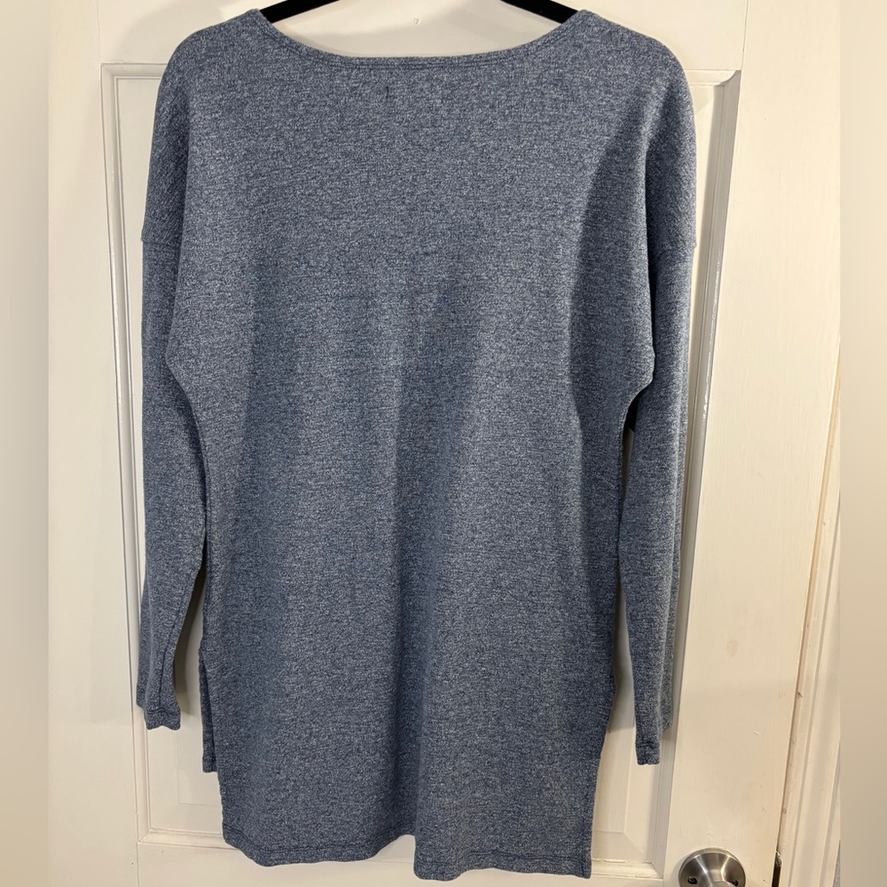UGG Heathered Navy Blue Knit Tunic Sweater - Picture 3 of 4
